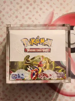 Pokemon TCG Scarlet & Violet Booster Box - Sealed w/ Acrylic!!! 820650863240 - Image 1