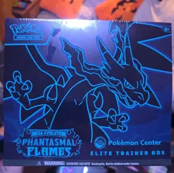 Phantasmal Flames Pokemon Center Elite Trainer Box ETB Sealed - Image 1