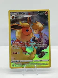 Pokemon TCG Flareon TG01/TG30 Brilliant Stars Trainer Gallery Ultra Rare Holo - Image 1