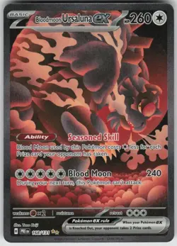 Pokemon Bloodmoon Ursaluna ex Special Illustration Prismatic Evolutions 168/131 - Image 1