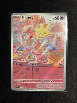 2024 POKEMON SCR EN-STELLAR CROWN ILLUSTRATION RARE #152 MILCERY - Image 1
