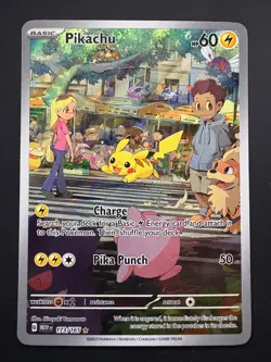 Pikachu 173/165 Pokemon 151 Illustration Rare Near Mint (NM) 2023 - Image 1