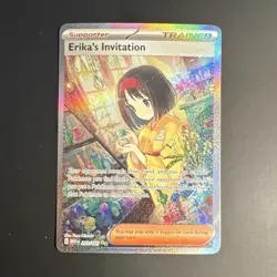 Pokemon TCG Erika's Invitation 203/165 Scarlet & Violet 151 Special Illustratio… - Image 1