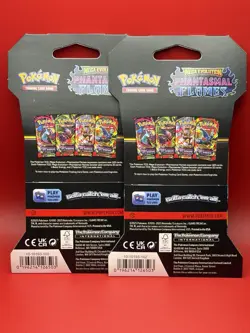 Pokemon TCG Phantasmal Flames ME02 Sleeved Booster Pack Factory Sealed-Lot Of 2 - Image 2