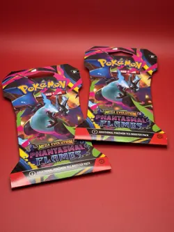 Pokemon TCG Phantasmal Flames ME02 Sleeved Booster Pack Factory Sealed-Lot Of 2 - Image 3