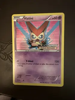 Victini 43/101 Noble Victories Pre Release Stamped Promo Holo Pokemon TCG - Image 1