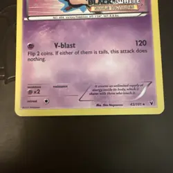 Victini 43/101 Noble Victories Pre Release Stamped Promo Holo Pokemon TCG - Image 4