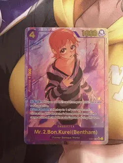 One Piece TCG Mr.2.Bon.Kurei (Bentham) SEC Alt Art Nami Extra Booster EB-01 - Image 1