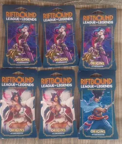 Riftbound League Of Legends Origins 14 Card Booster Pack. 6 Pack - Image 1