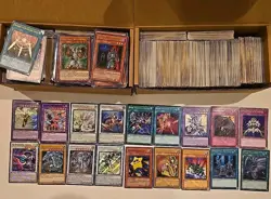 Yugioh 1700+ Mixed Card Lot- 100+ Holos & Rares- Modern Vintage Mix - Image 2