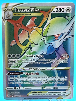 Arceus VSTAR 176/172 Swsh09: Brilliant Stars NM Secret Rare Pokemon Card - Image 1