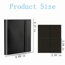 Card Binder, Small Card Album with PP Waterproof Pages, 4 Pockets Trading Car... - Image 2