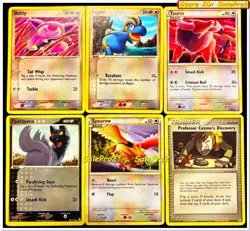 6x POKEMON TAUROS BAGON SKITTY SPEAROW POOCHYENA TRAINER 90 HP MINT CARDS LOT - Image 1