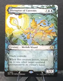 MTG 0303 DISRUPTOR OF CURRENTS Lorwyn Eclipsed Rare showcase card⚔NM/MT - Image 1