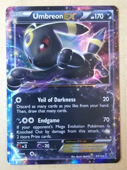 Umbreon EX 55/124 Fates Collide Holo Card Lightly Played - Image 1