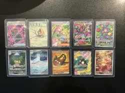 Pokemon TCG Full Art Mixed Lot 10 Cards - Image 1