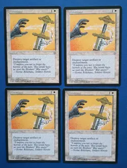 Magic the Gathering MTG Ice Age DISENCHANT X 4 LP/EX C 1995! - Image 1