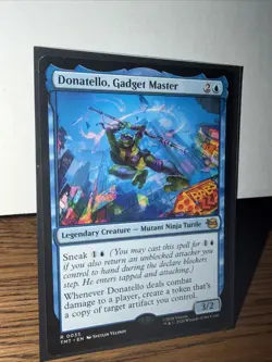 Donatello, Gadget Master - Foil Light Play, English Magic the Gathering MTG Teen - Image 1