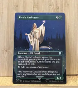 MTG LTC 0527 - “Elvish Harbinger” - Borderless - Non-FOIL - Image 1