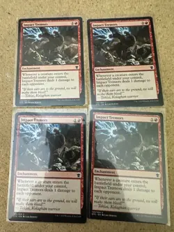 Impact Tremors x4 DTK 140 Normal English LP-NM - MTG - Image 1