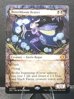 MTG 0310 BITTERBLOOM BEARER Lorwyn Eclipsed Mythic regular showcase⚔NM/MT - Image 1
