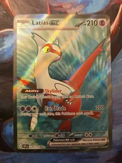 Latias ex 220/191 Ultra Rare Surging Sparks Holo Pokemon TCG 🌟 NM Clean Copy! - Image 1