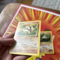 Mankey Pokemon Card Bundle – 3 Cards: Mankey 55/64, 61/82, Brock's Mankey 67/132 - Image 2