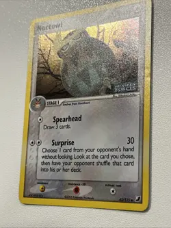 Pokemon Card - Noctowl Unseen Forces 43/115 Holo Stamped LP - Image 2