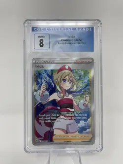 Pokemon TCG Irida Sword & Shield - Astral Radiance 186/189 Holo Full Art CGC 8 - Image 1