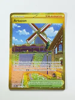 Artazon 229/197 Full Art Gold Holo Pokemon SV03: Obsidian Flames ENG Near Mint - Image 3