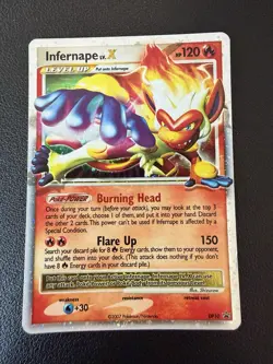 Pokemon Infernape LV.X DP10 Diamond & Pearl Promo Holo Card 2007 - LP - Image 1