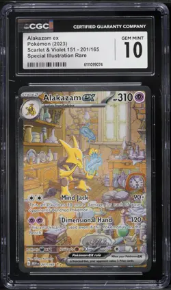 2023 Pokemon 151 SIR Alakazam Ex #201 CGC 10 - Image 1