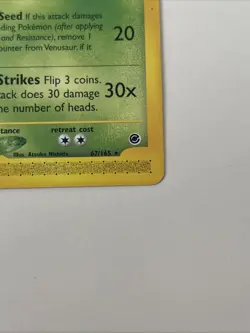 2002 Venusaur Expedition 67/165 Rare Non-holo LP | 2002 Pokemon TCG - Image 5