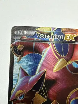 Pokemon Volcanion EX (Full Art) 107/114 XY - Steam Siege Holo - LP - Image 2