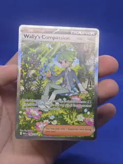 Pokemon Mega Evolution Wally’s Compassion 186/132 Special Illustration Rare NM - Image 2