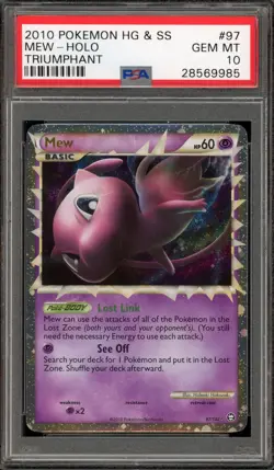 Pokemon Mew Prime Triumphant Holo Ultra Rare #97 PSA 10 Gem Mint - Image 1