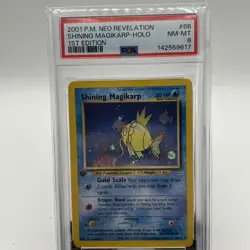 2001 Pokemon Shining Magikarp 1st Edition Neo Revelation 66/64 PSA 8🔥 - Image 1