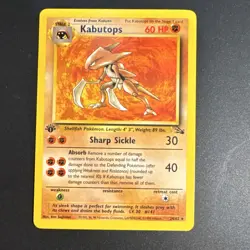 Pokemon TCG Kabutops 1st Edition Fossil Rare non holo 24/62 - Image 1