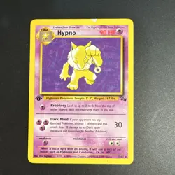 Pokemon TCG Hypno 1st Edition Fossil Rare non holo 23/62 - Image 1