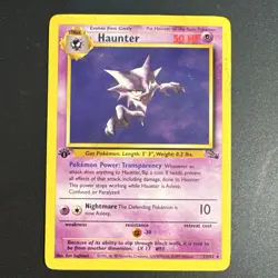 Pokemon TCG Haunter 1st Edition Fossil Rare non holo 21/62 - Image 1