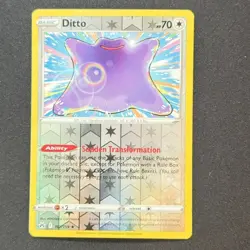 Ditto 107/159 Reverse Holo Rare SWSH: Crown Zenith Pokemon TCG - Image 1