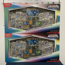 Pokemon Prismatic Evolutions Lucario ex & Tyranitar ex Box Sam’s Club Sealed 2x - Image 1