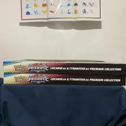 Pokemon Prismatic Evolutions Lucario ex & Tyranitar ex Box Sam’s Club Sealed 2x - Image 5