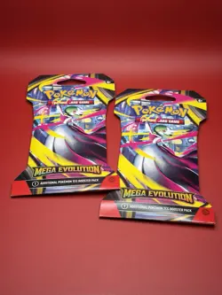Pokemon TCG Mega Evolution Sleeved Booster Pack Factory Sealed-Lot Of 2 - Image 3