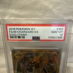 PSA 10 Mega Charizard EX 101/108 XY Evolution Full Art Holo GEM MINT Pokemon TCG - Image 3
