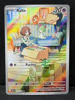 Pokemon TCG: Ralts 211/198 Illustration Rare SV01: Scarlet & Violet Holo - Image 1