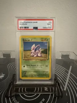 1999 POKEMON BASE SET UNLIMITED #55 NIDORAN PSA 9 - Image 1