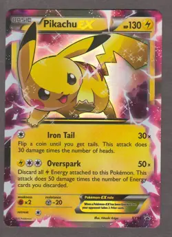 Pokemon Pikachu EX XY84 Black Star Promo Holo 2015 Near Mint NM - Image 1