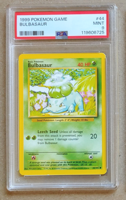 1999 Pokemon Bulbasaur #44 PSA 9 - Image 1