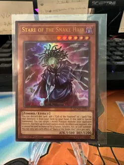 Yu-Gi-Oh Maze Of Muertos Stare Of The Snake Hair Ultra Rare MZMU-EN003 NM!!! - Image 1